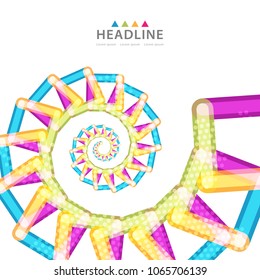 Brochure colorful header layout background template design