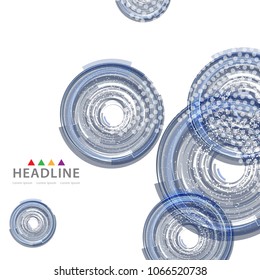 Brochure colorful header layout background template design