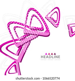 Brochure colorful header layout background template design