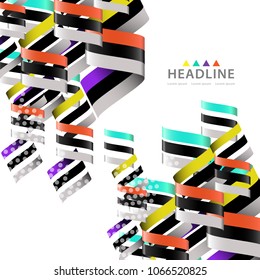 Brochure colorful header layout background template design