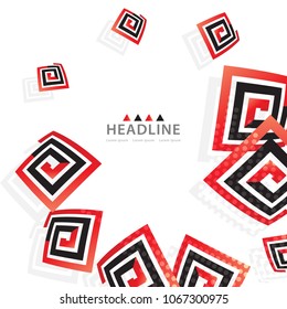 Brochure colorful header layout background template design