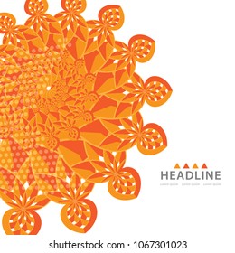 Brochure colorful header layout background template design