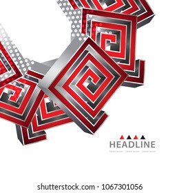 Brochure colorful header layout background template design