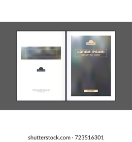 Brochure concept layouts template. Leaflet cover presentation abstract flat background, modern business background design layout in A5 size.