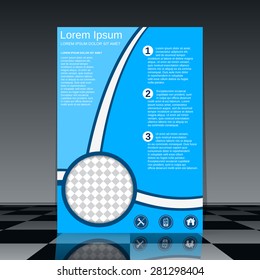 Brochure cover abstract design. Flyer, poster, booklet, banner vector template.