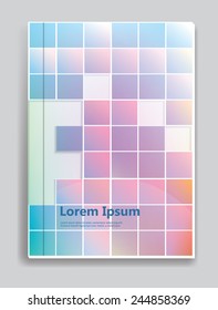 Brochure Cover. Abstract geometry color concept. Vector.