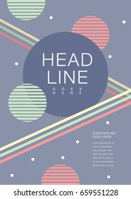 Brochure cover with background design/ Vector poster design/ Abstract background pattern/ Graphic design/ Book cover template/ Magazine layout/ Scrapbook design