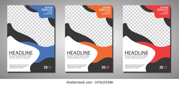 Brochure Cover Book, Template Magazine, Business Modern Poster