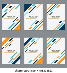 Brochure cover, booklet, business flyer,  poster design vector collection