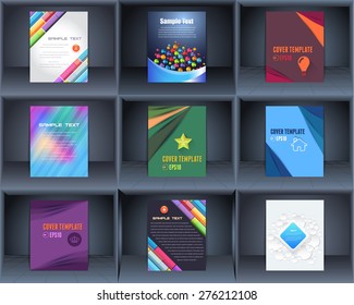 Brochure, Cover, Business Catalog Set. Business Vector Background Design Collection 