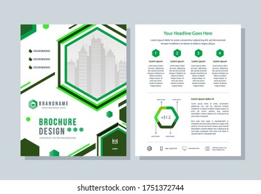 Brochure cover, business template A4. Annual report, flyer, magazine, book