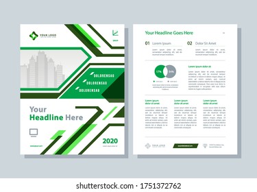 Brochure cover, business template A4. Annual report, flyer, magazine, book