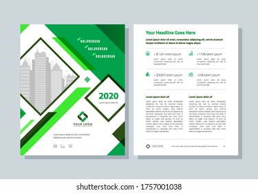 Brochure cover, business template A4. Annual report, flyer, magazine, book