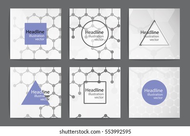 Brochure cover design. Abstract roll up. Modern poster magazine layout template. Fancy vector front page. Brochure template design. DNA. Beautiful structure of the spiral molecule. Science concept