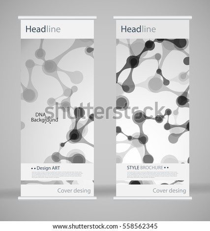 brochure cover design abstract roll up stock vector royalty free science project cover page design