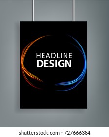 Brochure cover design background, professional book design. For your next business project
