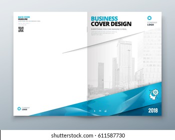 Brochure Cover design. Corporate business template for brochure, report, catalog, magazine, book, booklet. Layout with modern triangle elements and abstract background. Creative vector concept
