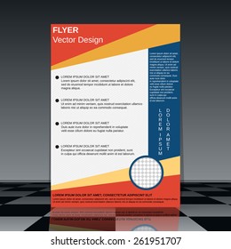 Brochure cover design. Flyer, booklet, poster vector template
