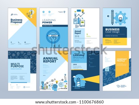 brochure cover design flyer layout templates stock vector royalty