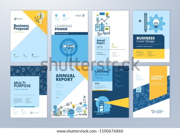 Broschuren Cover Design Und Flyer Layout Stock Vektorgrafik Lizenzfrei
