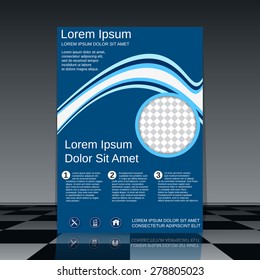 Brochure cover design. Flyer, poster, banner, booklet vector template.