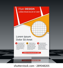Brochure cover design. Flyer, poster, banner, magazine, placard, booklet vector template.