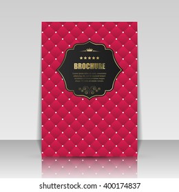 Brochure cover design. Flyer, poster, booklet template. Vector illustration