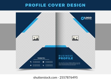 Brochure Cover Design Front and Back side printable editable template