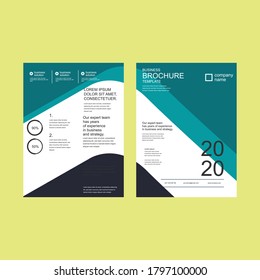 brochure cover design layout space for photo background, vector illustration template in A4 size. flyer pamphlet 