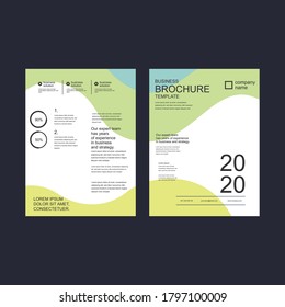 brochure cover design layout space for photo background, vector illustration template in A4 size. flyer pamphlet 