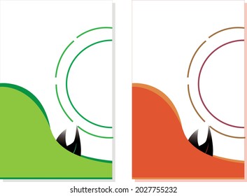 Brochure cover design layout space for photo background, vector illustration template. Annual report brochure. Modern Leaflet cover illustration. Suitable for Social Media. Simple and easy to edit.