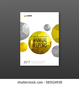 Brochure Cover Design Template Construction Technology Stock Vector ...