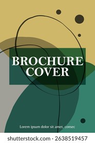 Brochure cover design template set. Abstract elements brochure design. Modern flyer design