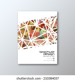 Brochure cover design template. Vector design.