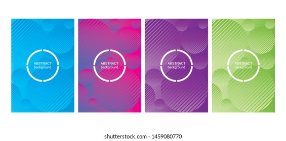 Plantillas de diseño de portada de folleto. Fondo de círculos abstractos, patrones geométricos mínimos, texturas de diseño vectorial moderno.