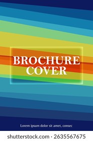 Brochure cover design templates with geometric graphic. Abstract brochure template. Modern flyer