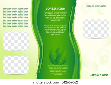 Brochure or cover design. Vector illustration.