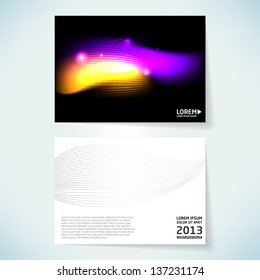 Brochure cover design vector template