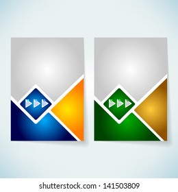 Brochure cover design vector template