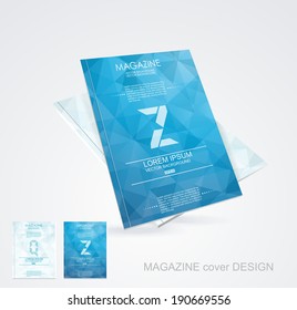 Brochure cover design vector template 