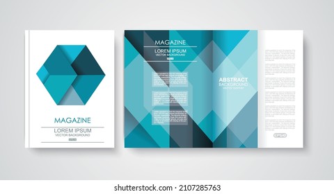 Brochure cover design vector template.