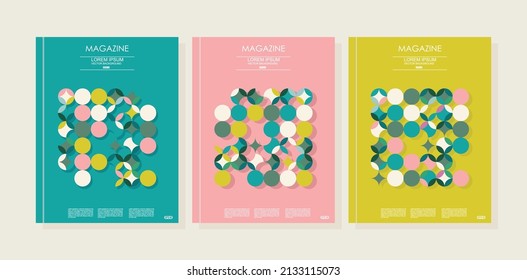 Plantilla vectorial de diseño de portada de folletos 
