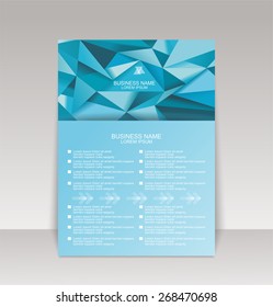 Brochure cover design vector template