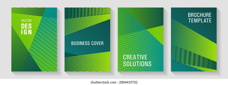 Brochure cover layouts vector geometrics. Scientific journals concept. School notebook cover templates set. Party invitation flyer cool backgrounds. Trendy magazine backdrops.