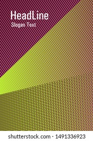 Brochure cover page layout geometric vector design. Scientific magazine concept. Banner backdrop simple print idea. School notebook cover template. Scientific journal concept.