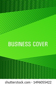 Brochure cover page layout geometric vector design. Minimalistic certificate backdrop. Rectangle leaflet box card. Colorful halftone gradients for web. Thin stripes blend cover design.