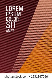 Brochure cover page layout geometric vector design. Minimal presentation backdrop. Rectangle leaflet box card. Editable web landing page graphics. Hipster art cover geometry.
