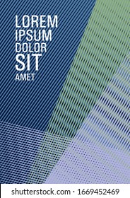 Diseño de portada de folleto diseño de portada de diseño de vectores geométricos. Plantilla de cubierta rectangular lacónica. Fondo mínimo de presentación. Líneas diseño de folleto de textura degradada. Estilo corporativo lacónico.
