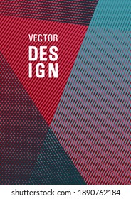 Brochure cover page layout geometric vector design. Advertising commercial magazine. Abstract business catalog concept. Fashionable branding cover design. Party invitation flyer cool background.