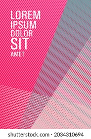 Brochure cover page layout geometric vector design. Abstract business catalog concept. Dynamic technological wallpaper. Colorful halftone gradients for web. School notebook cover template.